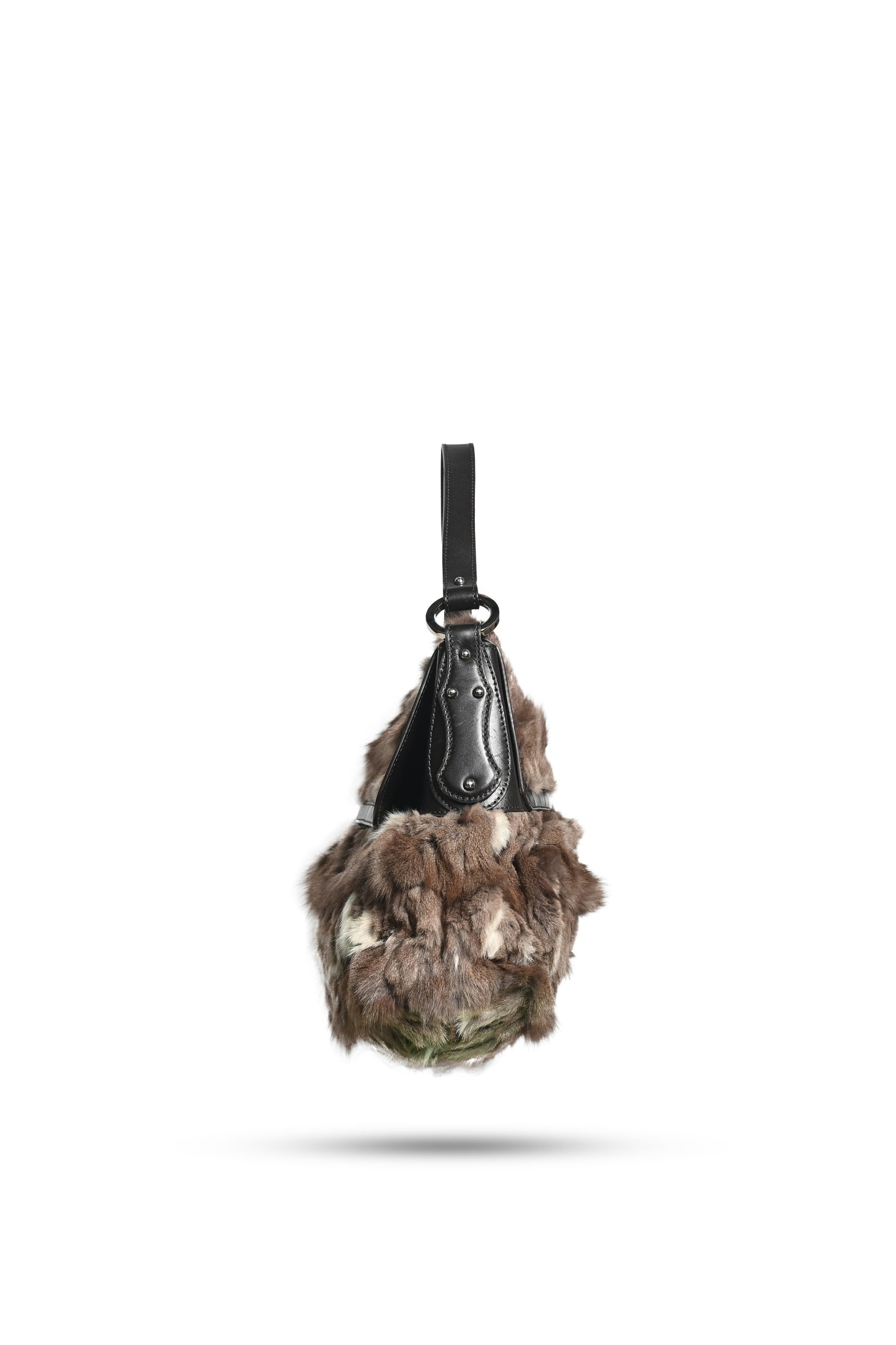 Fendi Fur Chef Baguette Bag