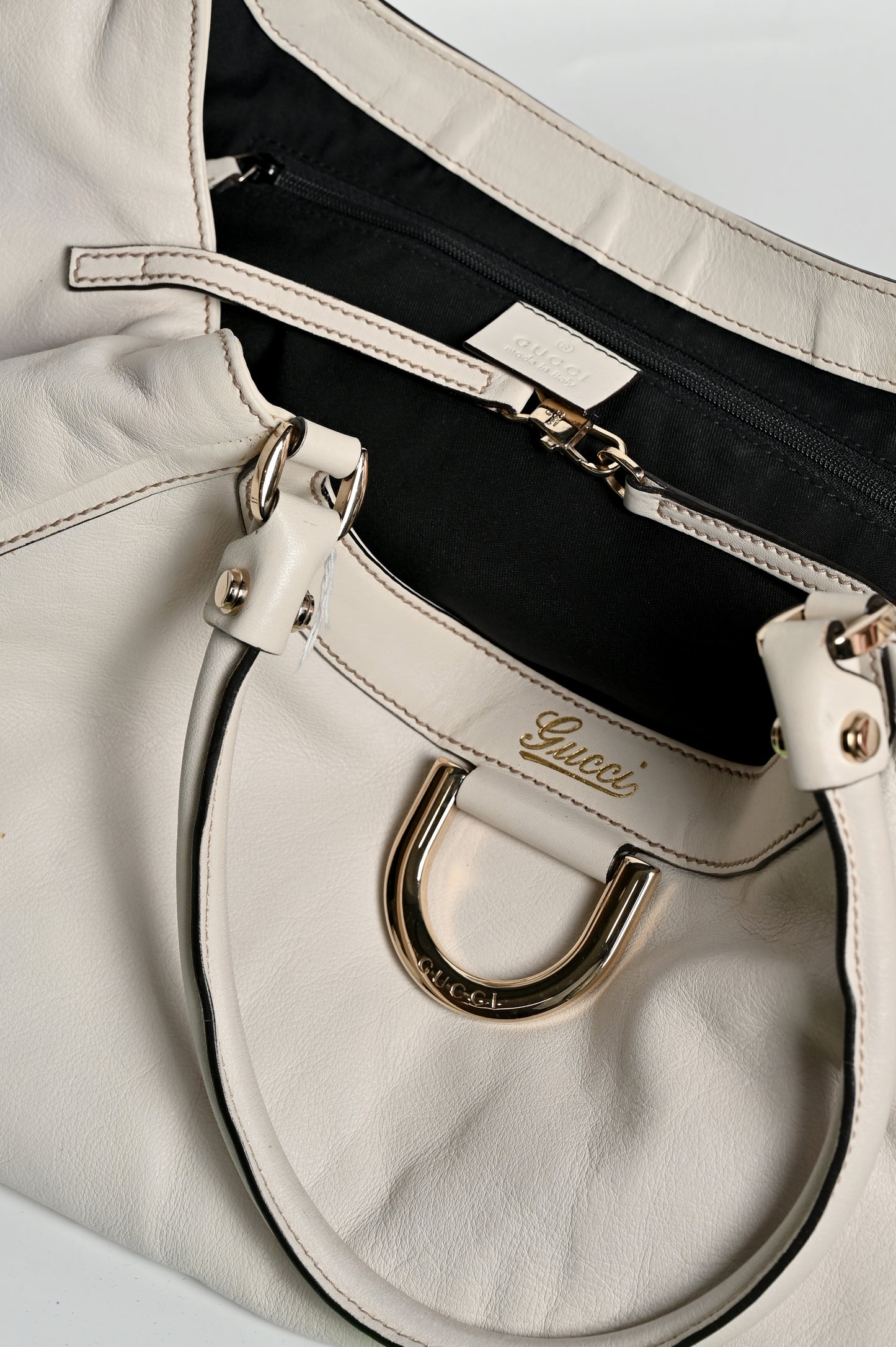 Gucci Abbey D-Ring Leather Shoulder Handbag