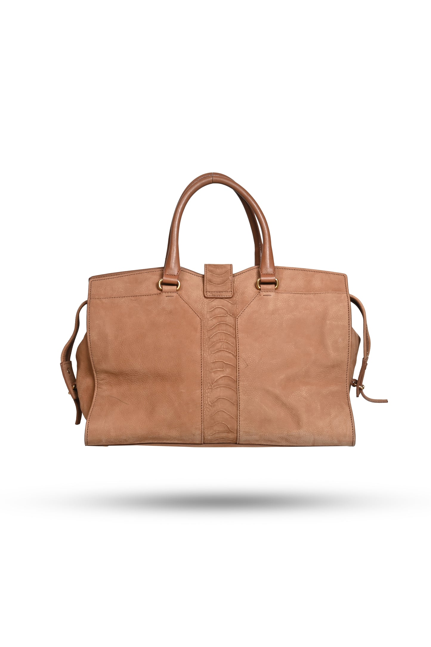 Yves Saint Laurent Beige Chyc Leather Handbag