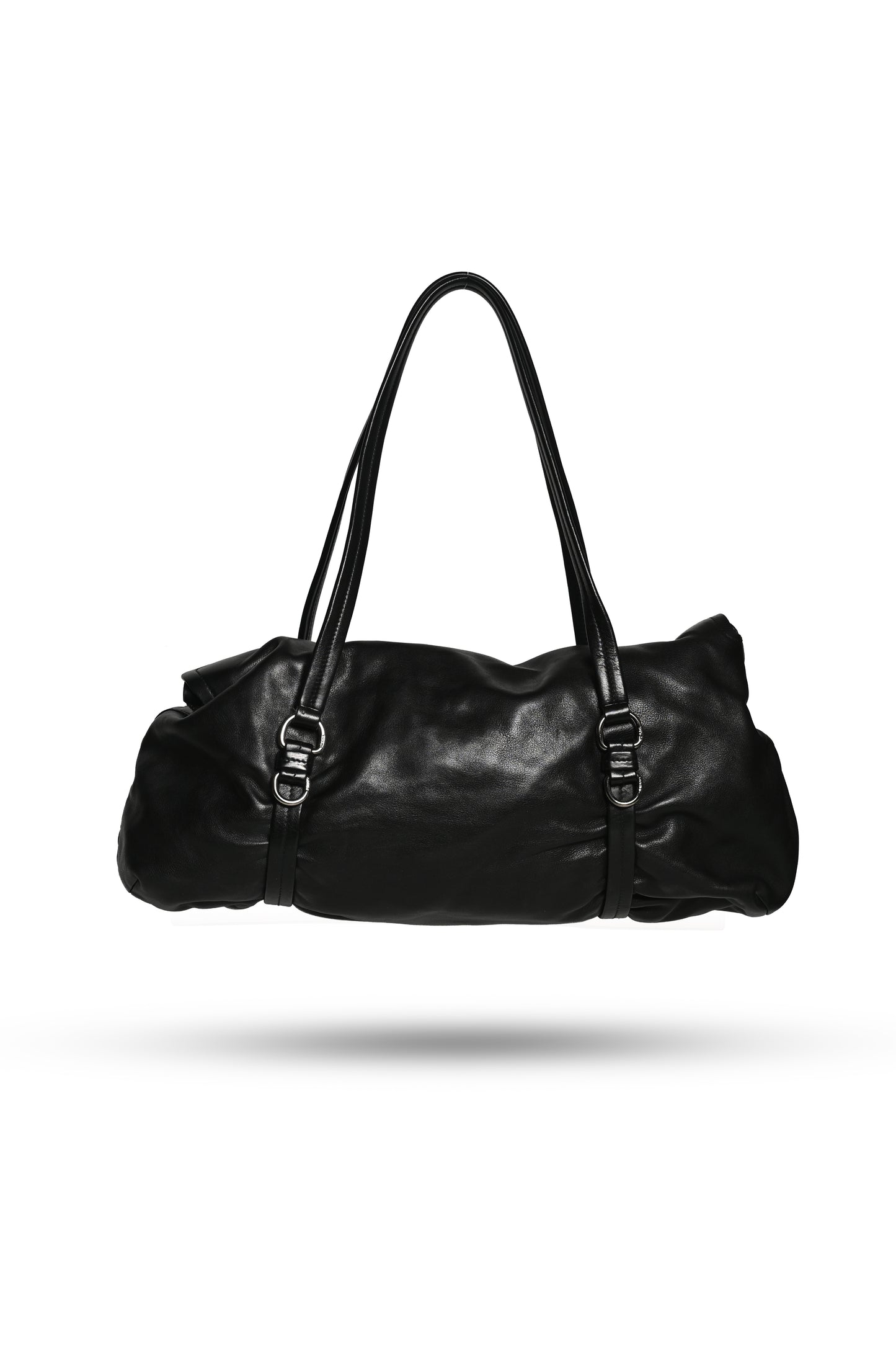 Prada Leather Pushlock Bag