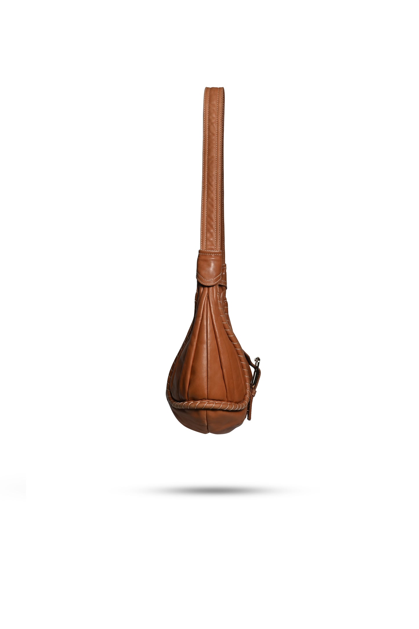 Celine Hobo Handbag in Camel Leather