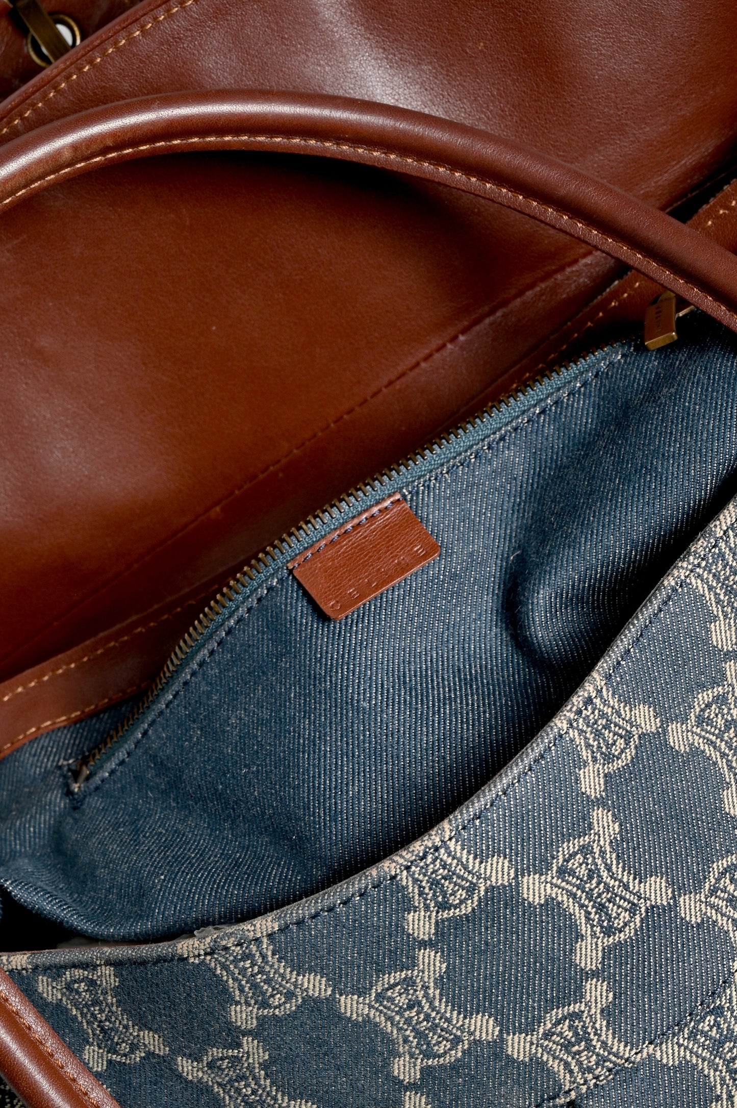 Celine Denim Shoulder Bag