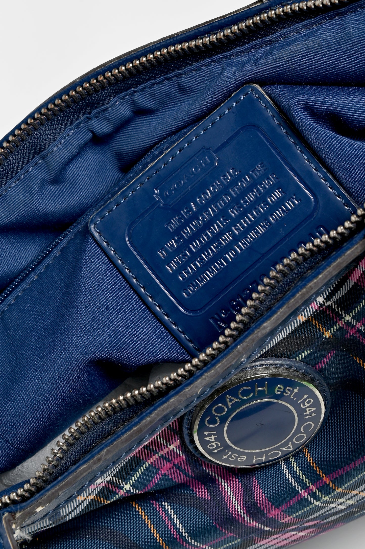 Coach Signature Tartan Bag
