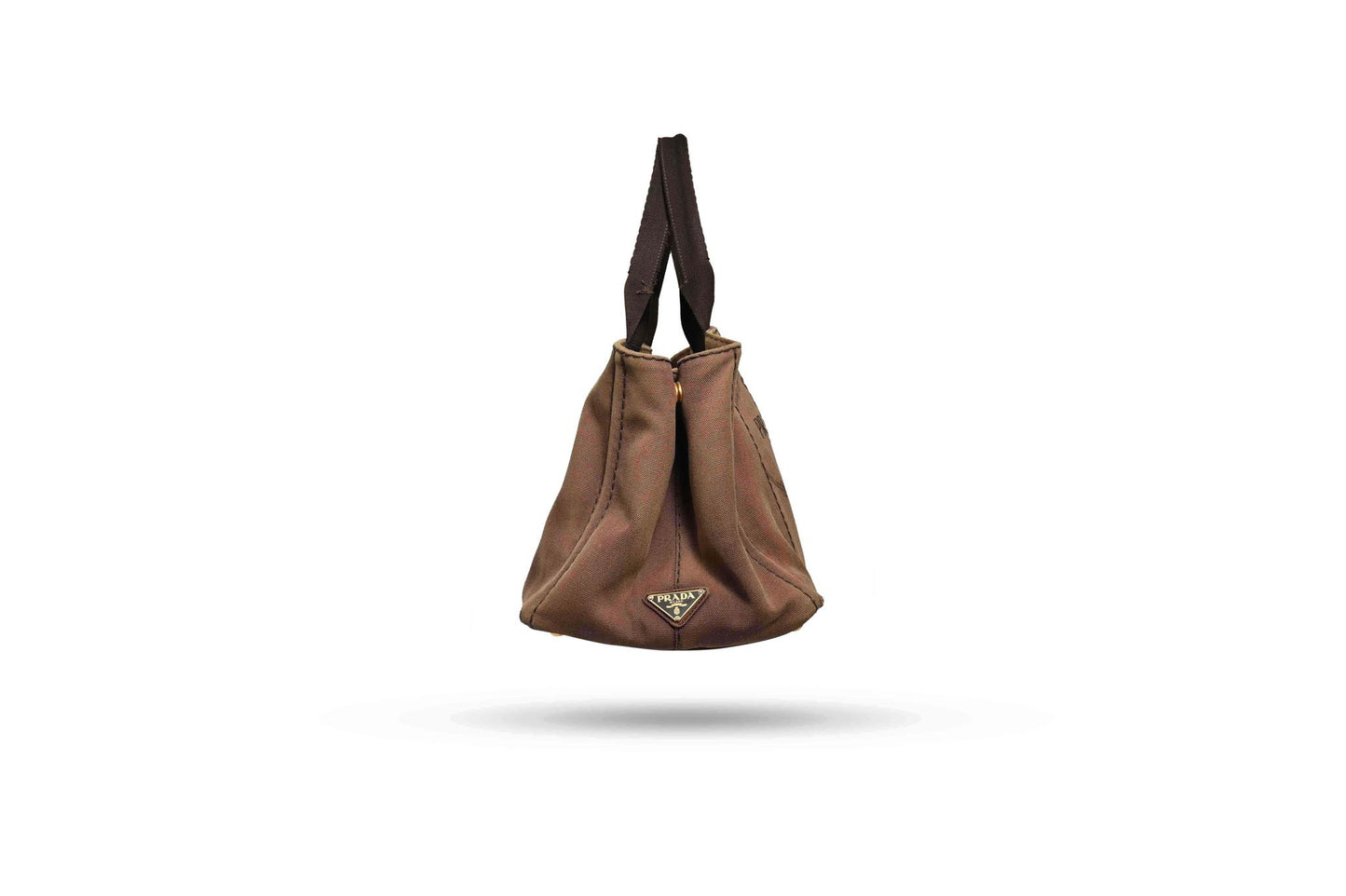 Prada Brown Canapa with Crossbody Strap