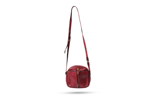Cartier Burgundy Leather Must De Cartier Crossbody Bag