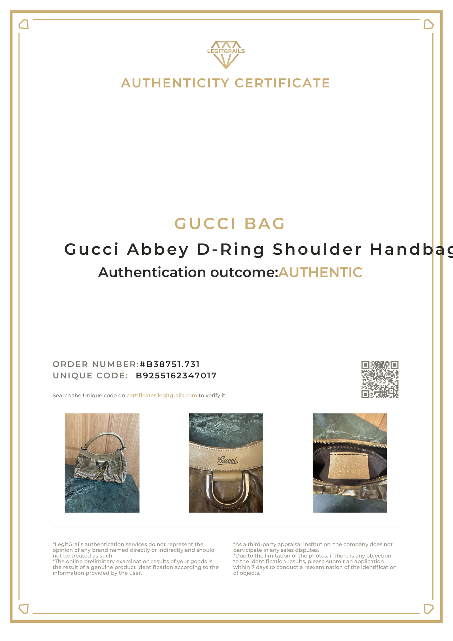 Gucci Abbey D-Ring Shoulder Handbag