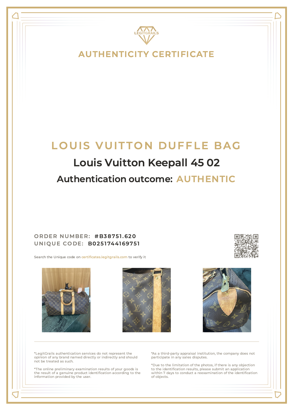 Louis Vuitton Keepall 45 02