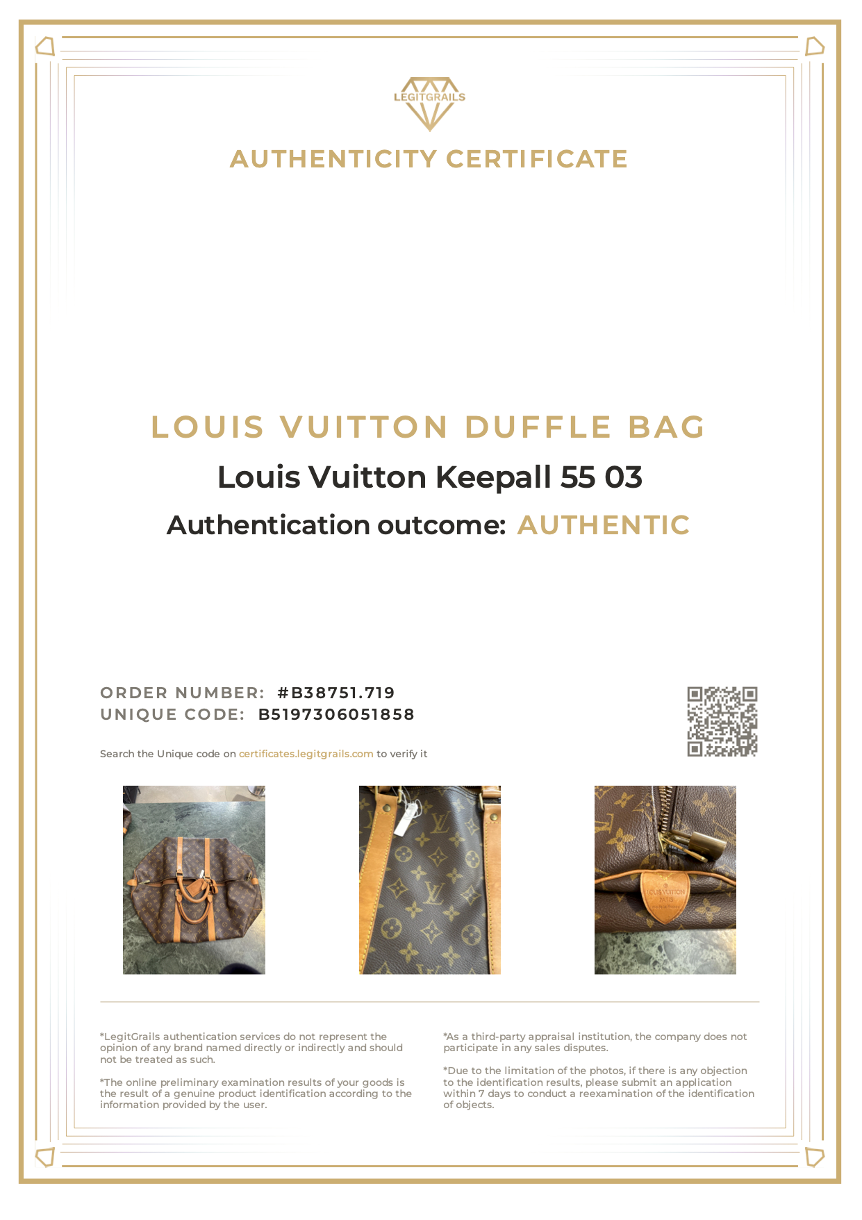 Louis Vuitton Keepall 55 03