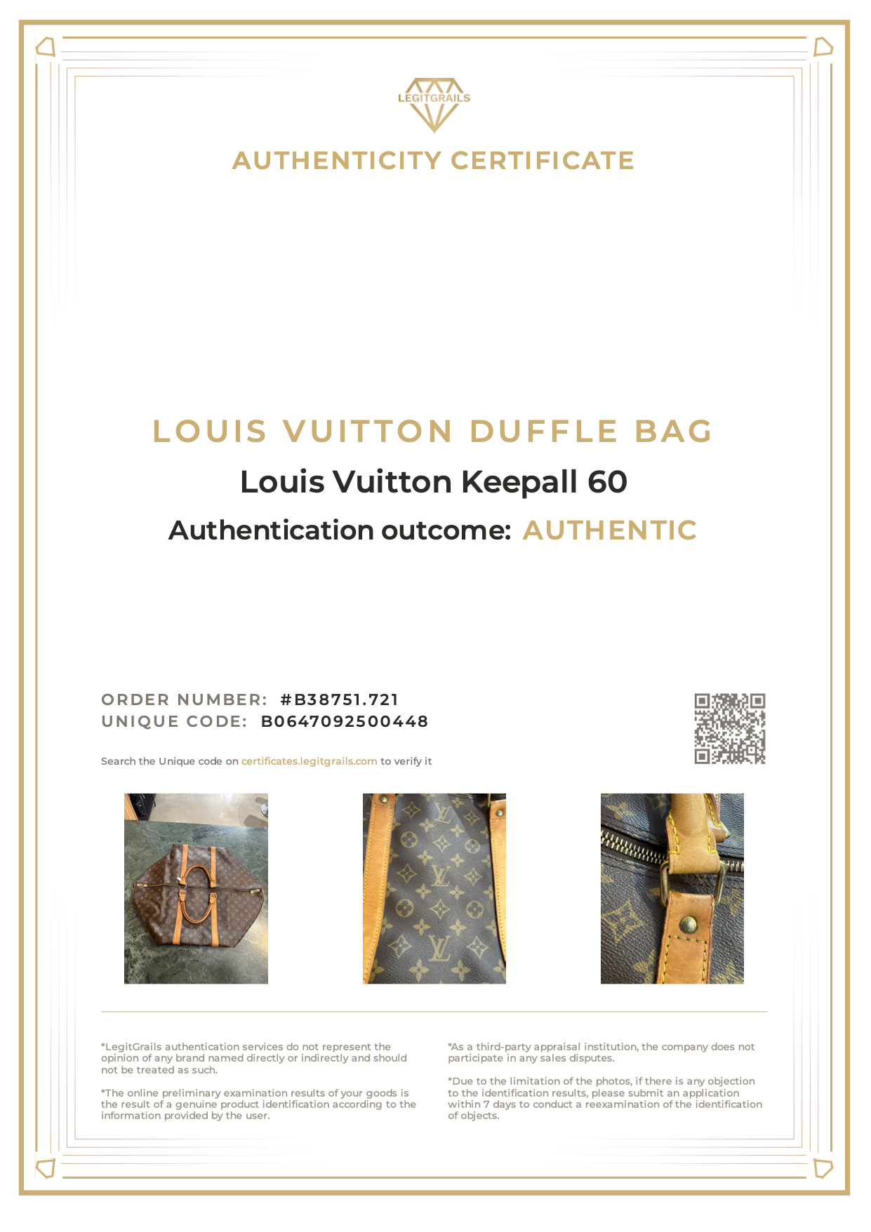 Louis Vuitton Keepall 60