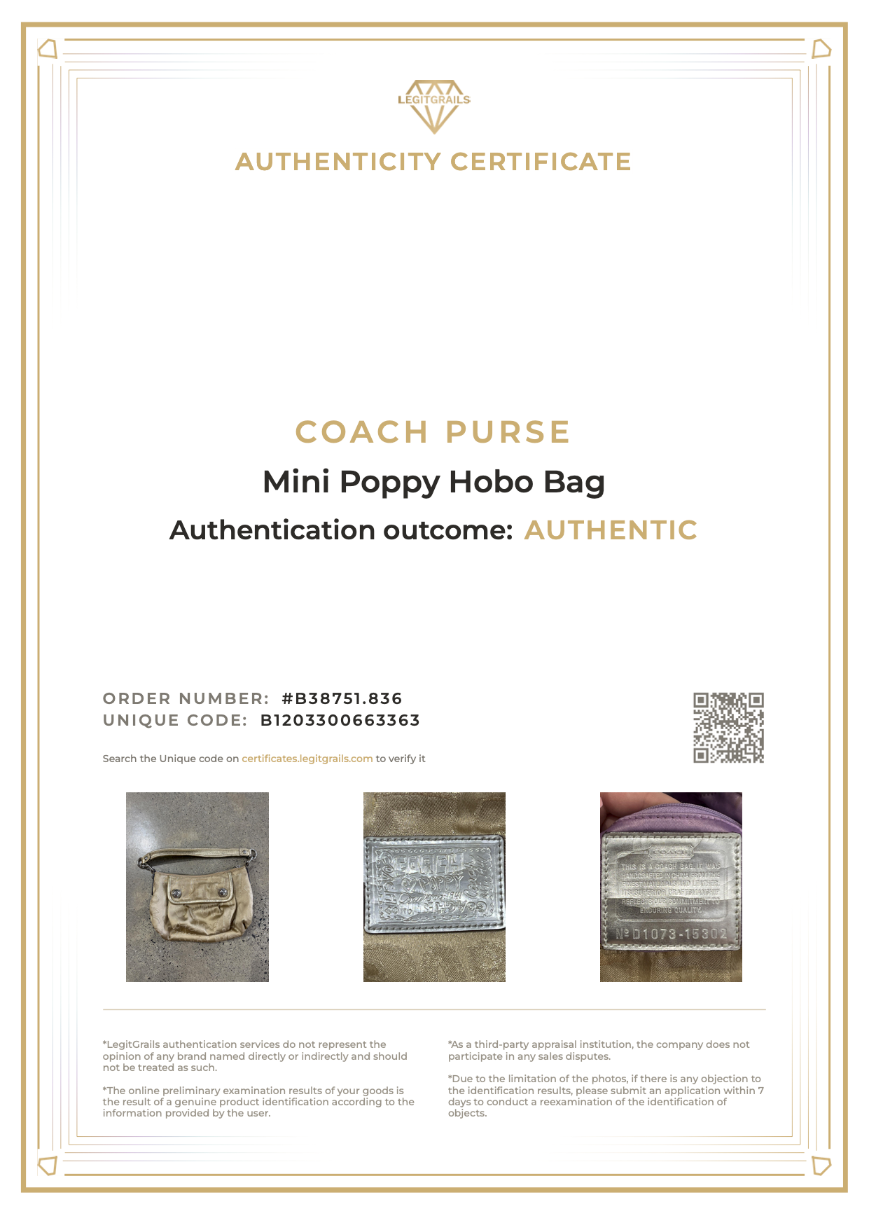 Coach Mini Poppy Hobo Bag