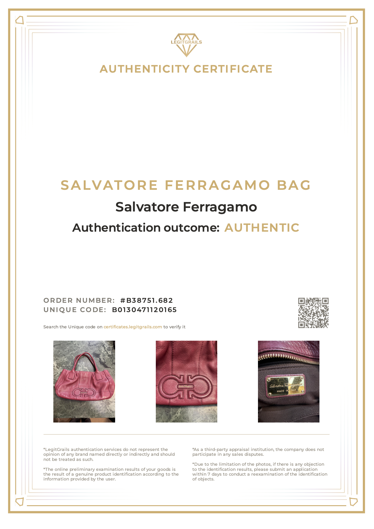 Salvatore Ferragamo Pebbled Shoulder Bag