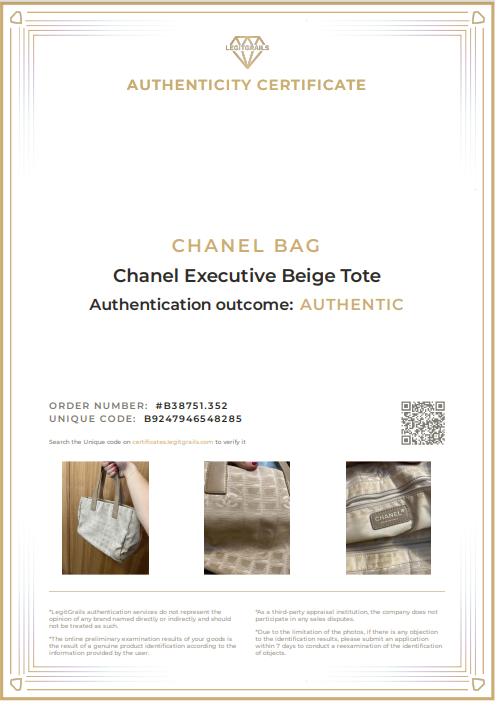 Chanel Travel Nylon Executive Tote