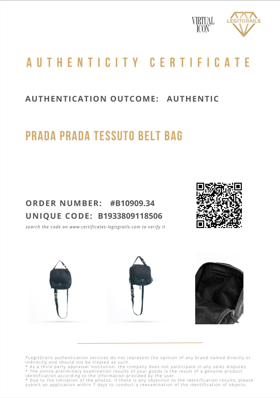 Prada Tessuto Belt Bag