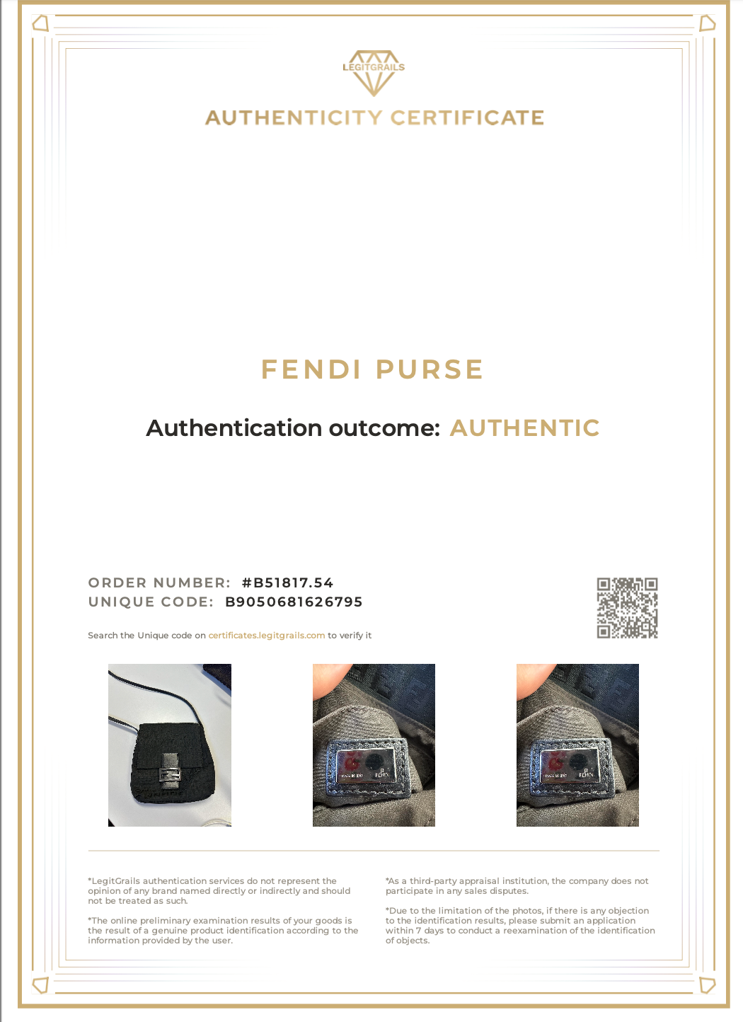 Fendi Zucca Pattern FF Crossbody Bag
