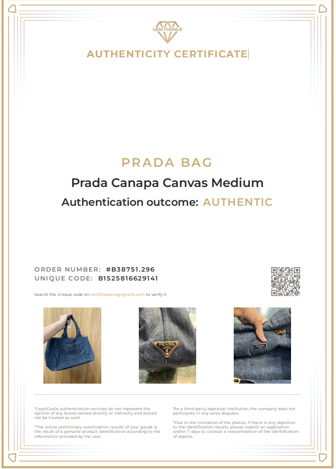 (PRE-ORDER) Prada Denim Canapa