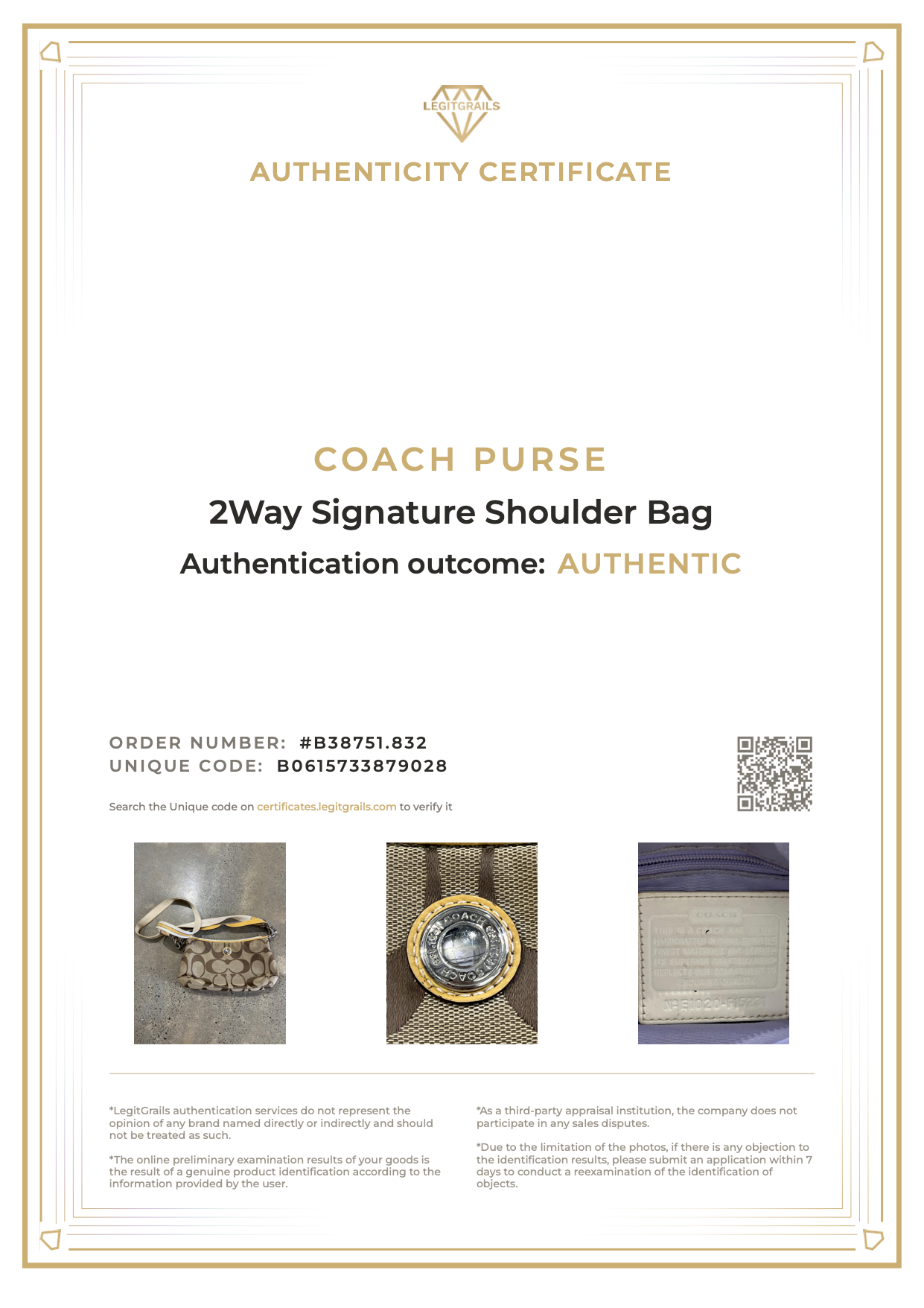 Coach Signature 2Way Shoulder Bag