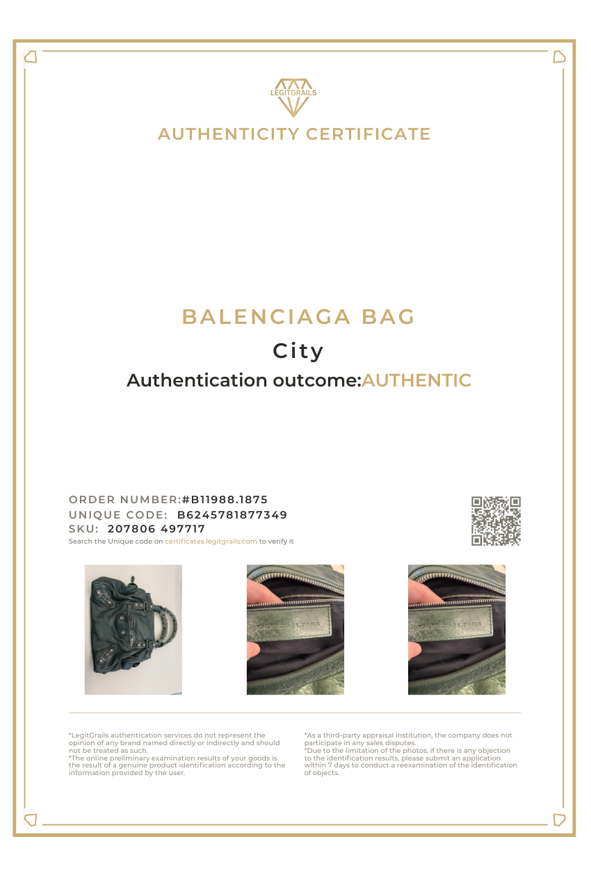 Balenciaga Forest Green Midday Bag