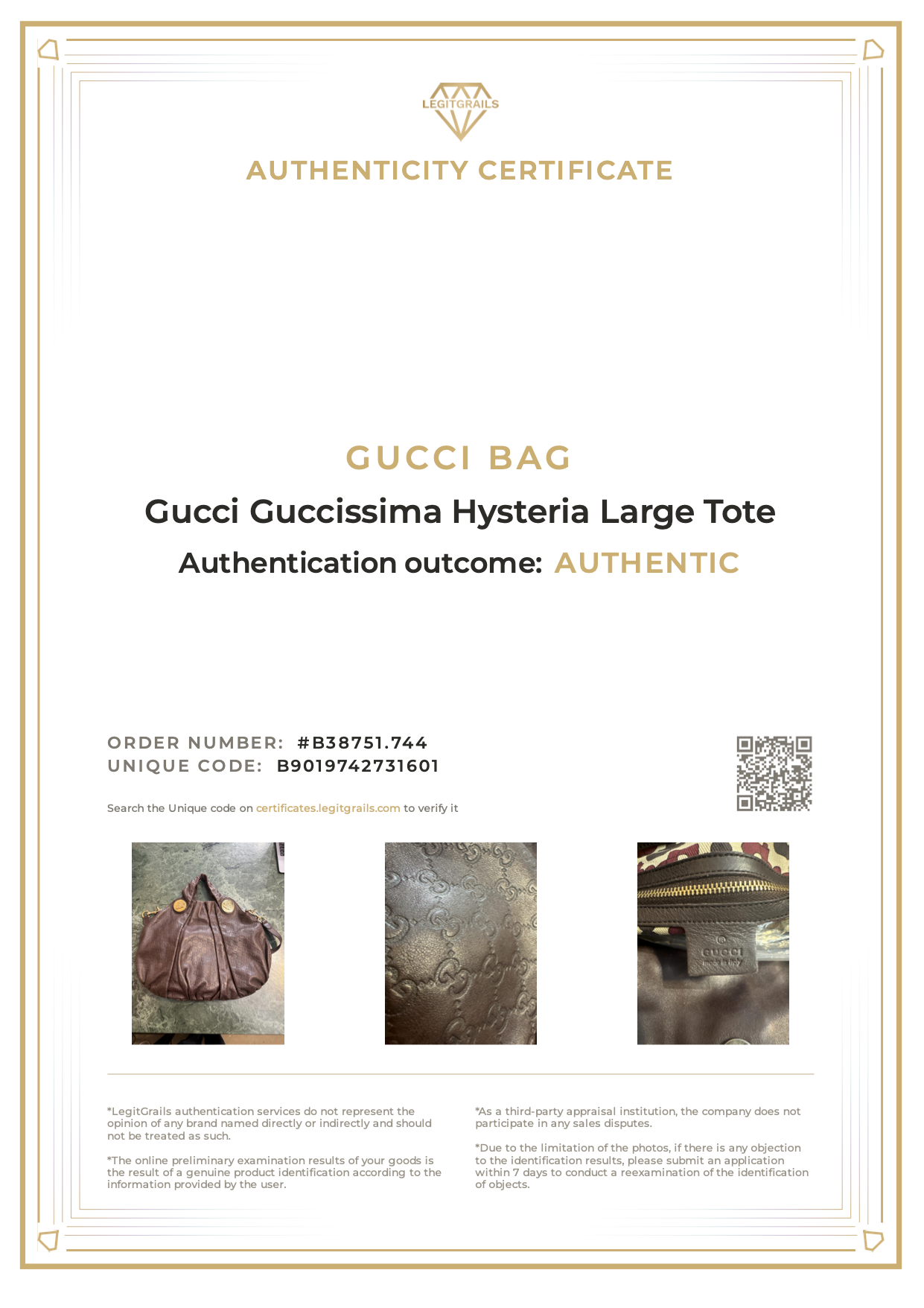 Gucci Guccissima Hysteria Large Tote