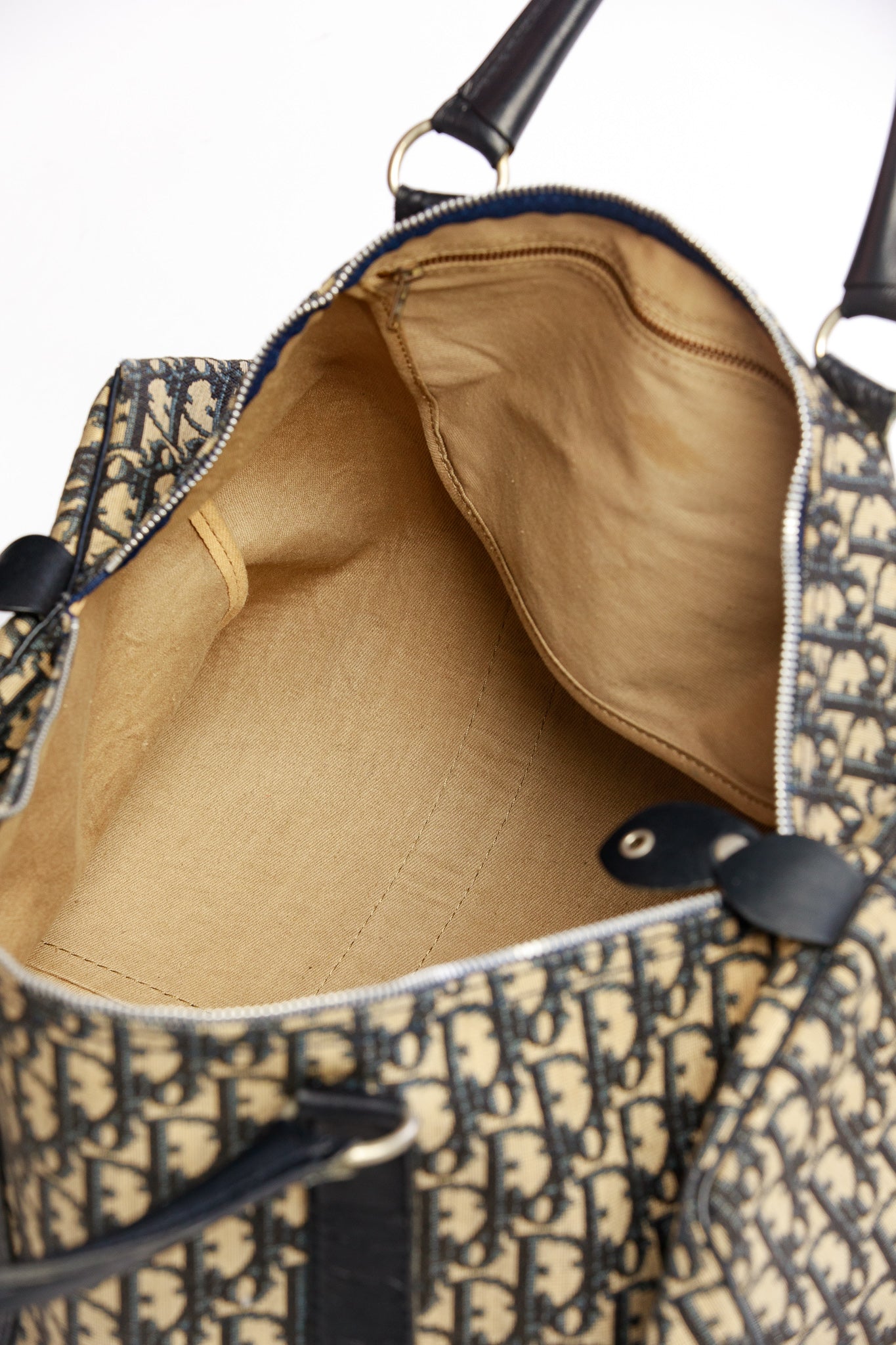 Christian Dior Blue Monogram Travel Bag