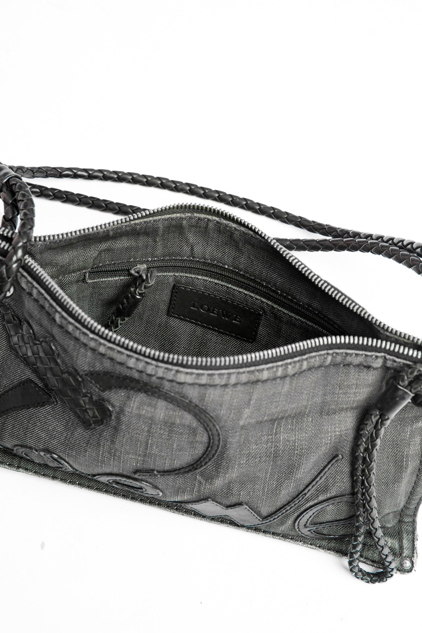 Loewe Crown Denim Wash Shoulder Bag