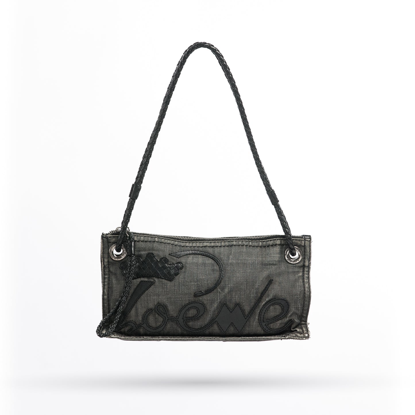 Loewe Crown Denim Wash Shoulder Bag