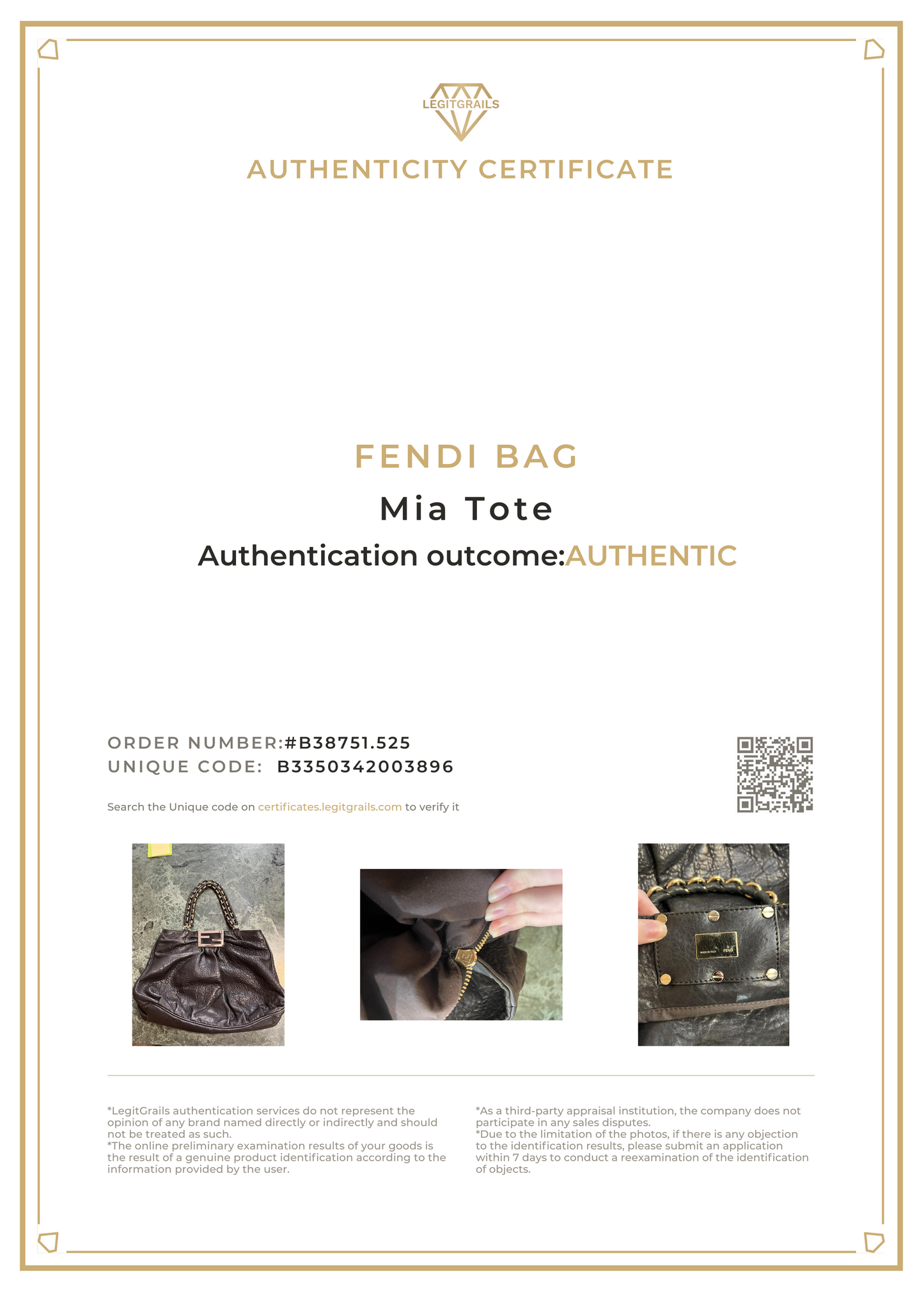 Fendi Mia Chain Tote