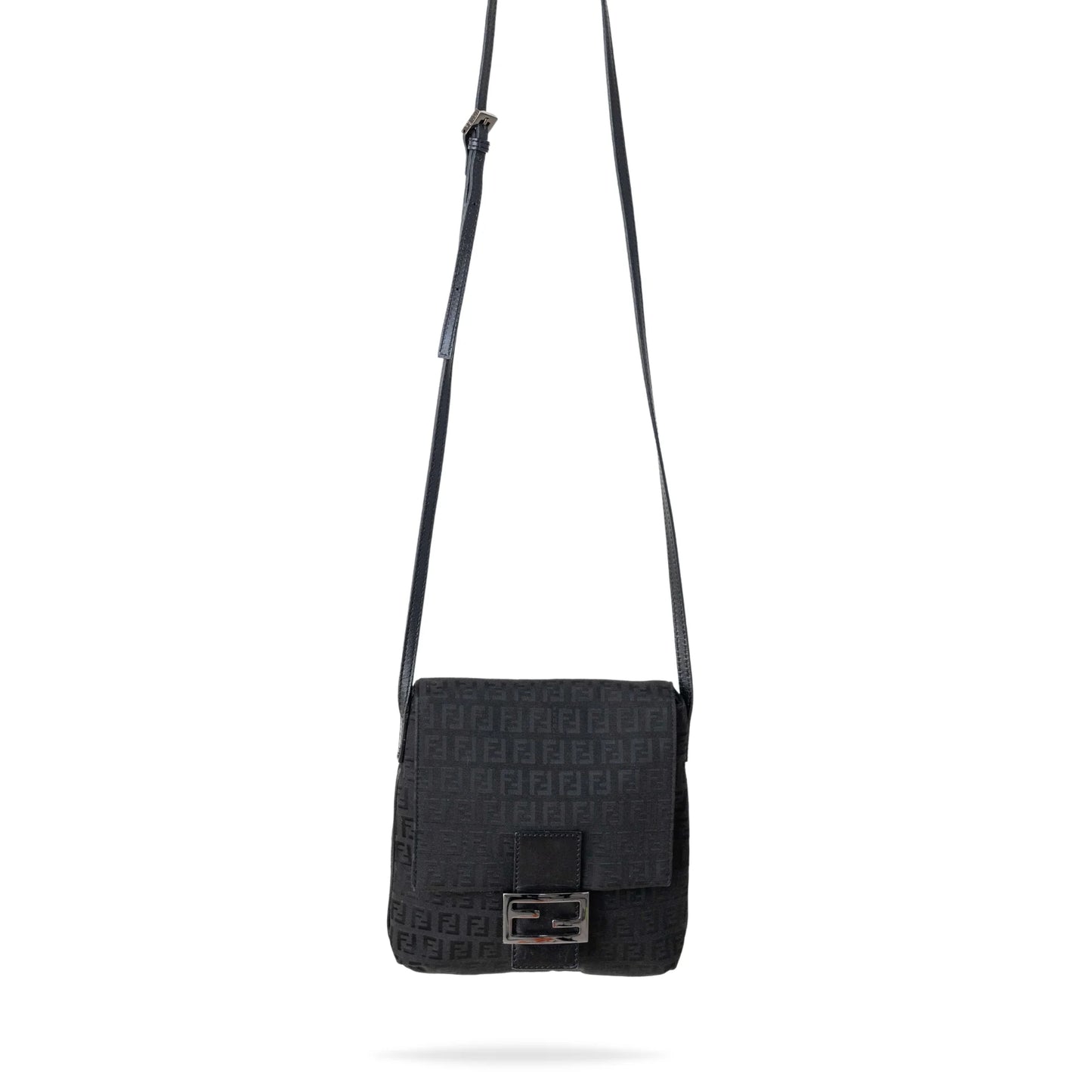 Fendi Zucca Pattern FF Crossbody Bag