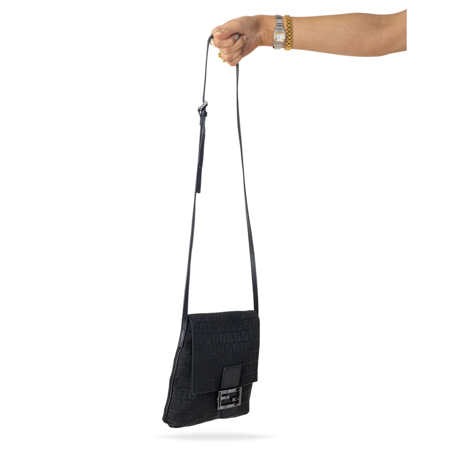 Fendi Zucca Pattern FF Crossbody Bag