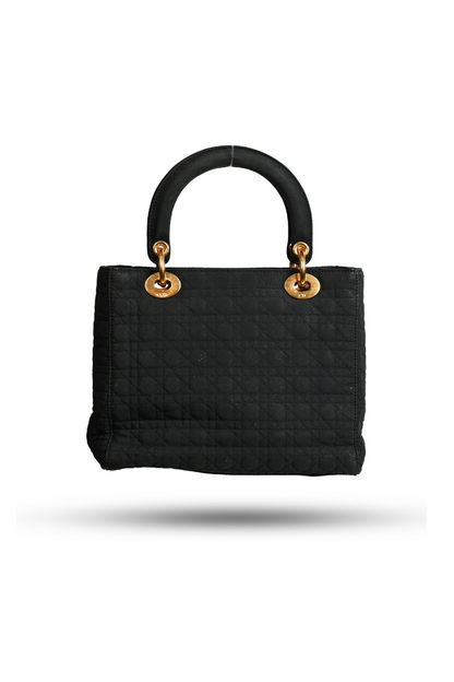 Dior Lady Dior Cloth Handbag