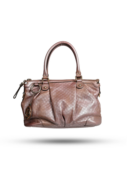 Gucci Metallic Micro Guccisima Leather