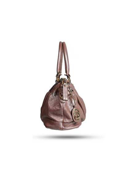 Gucci Metallic Micro Guccisima Leather