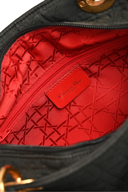 Dior Lady Dior Cloth Handbag