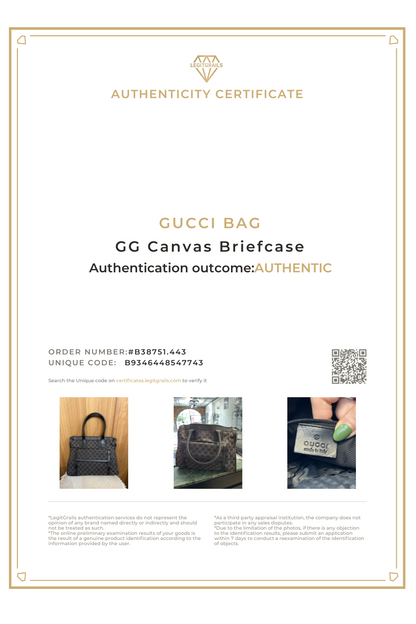 Gucci GG Canvas Briefcase