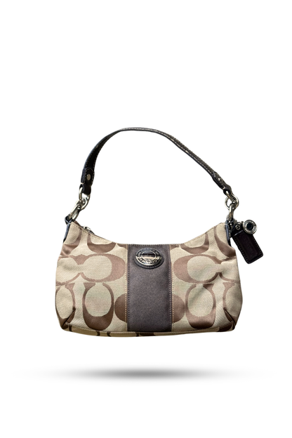 Coach Signature Stripe Shoulder Bag