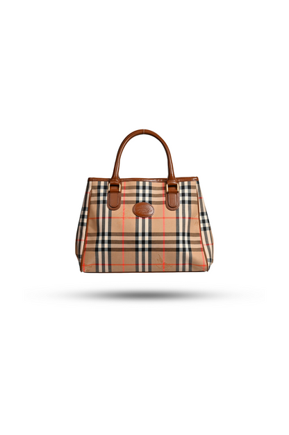 Burberry Nova Check Shadow Horse Tote
