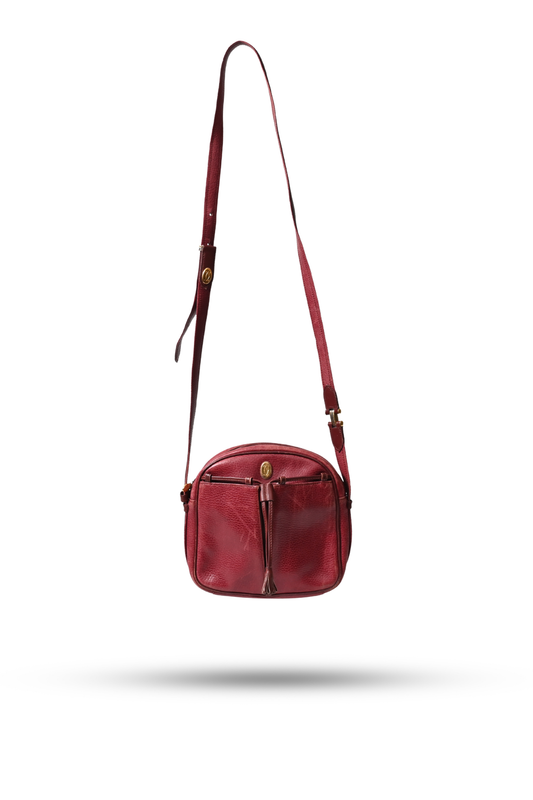 Cartier Burgundy Leather Must De Cartier Crossbody Bag