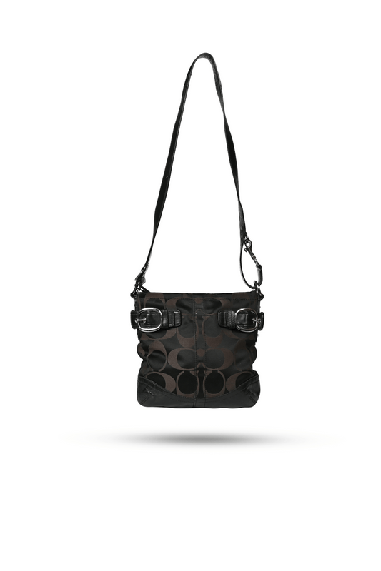 Coach Signature Sufflette Leather Crossbody Bag