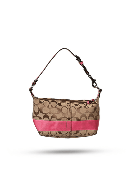 Coach Signature Canvas Pink Stripe Bag