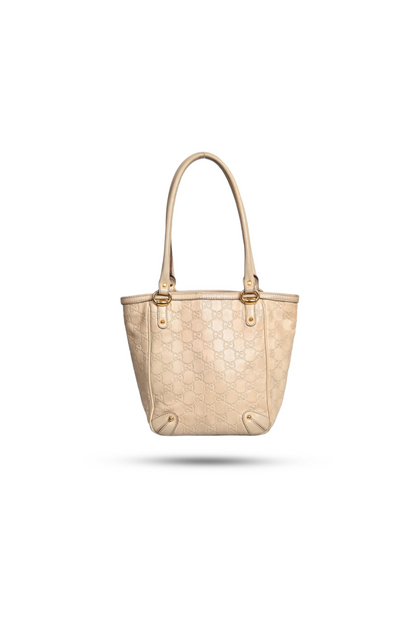 Gucci Ivory Bucket Tote