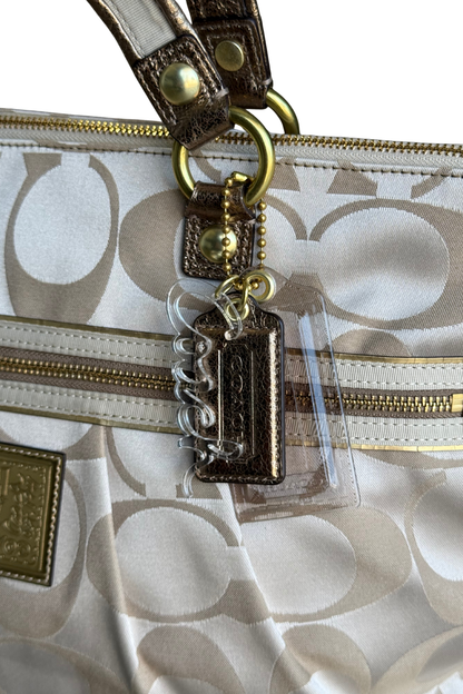 Coach Poppy Daisy Signature Tote Bag