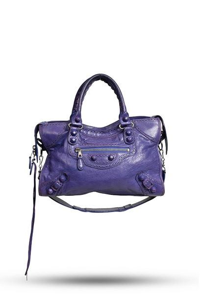 Balenciaga Purple Classic City Bag