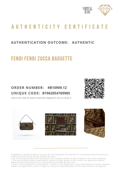 Fendi Zucca Baguette