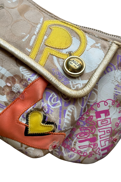 Coach Mini Poppy Groovy Graffiti Bag