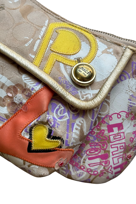 Coach Mini Poppy Groovy Graffiti Bag