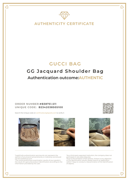 Gucci GG Jacquard Shoulder Bag
