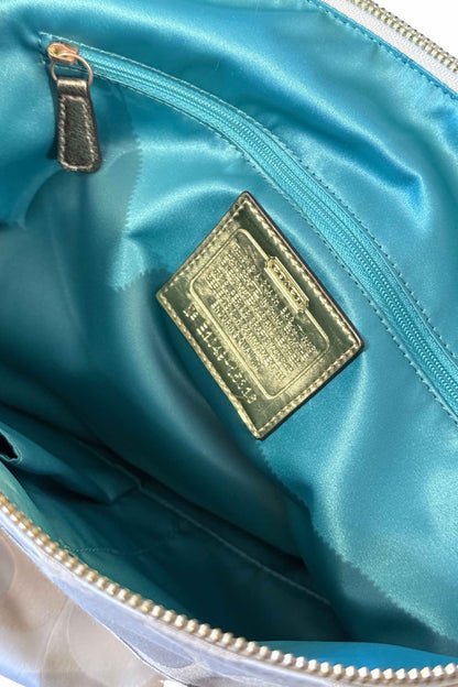 Coach Poppy Daisy Signature Tote Bag