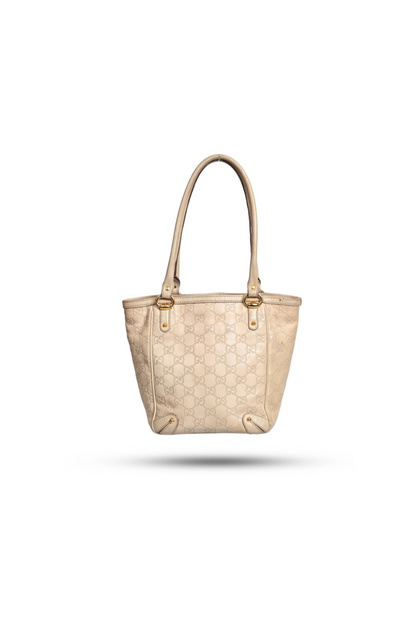 Gucci Ivory Bucket Tote