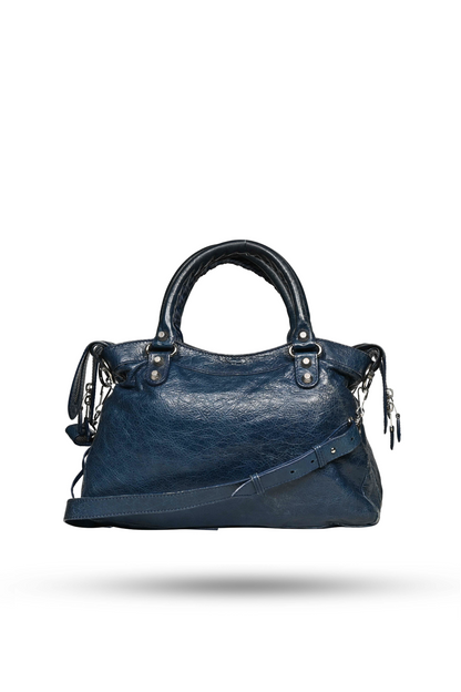 Balenciaga First Bag Bleu Mineral