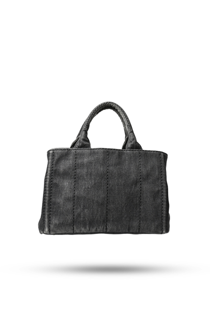(PRE-ORDER) Prada Canapa Washed Black Tote