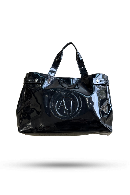Armani Jeans Patent Tote